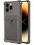 Apple iPhone 14 Pro Max Card Slot Shock Kılıf Füme 1