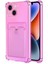 Apple iPhone 14 Card Slot Shock Kılıf Pembe 1