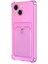 Apple iPhone 14 Card Slot Shock Kılıf Pembe 2