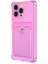 Apple iPhone 14 Pro Max Card Slot Shock Kılıf Pembe 2