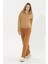 Kadın Camel Melanj Triko Pantolon 50259636-VR122 3