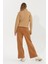 Kadın Camel Melanj Triko Pantolon 50259636-VR122 4