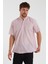 Erkek Hakim Yaka Yarım Patlı Ekoseli Kısa Kollu Slim Fit Gömlek Sg-K 21Y-4300602-1 1