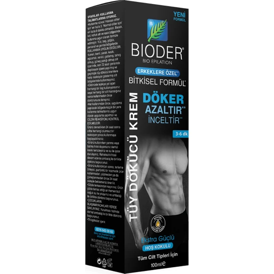 Bioder Tüy Dökücü Krem Erkek 100 ml