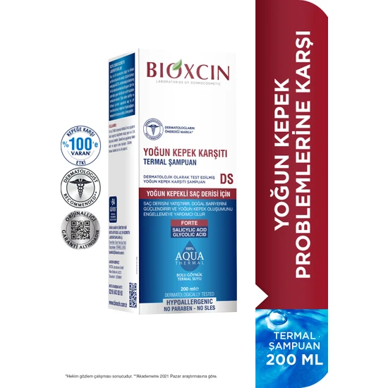 Bioxcin Aqua Thermal Ds Şampuan 200 ml