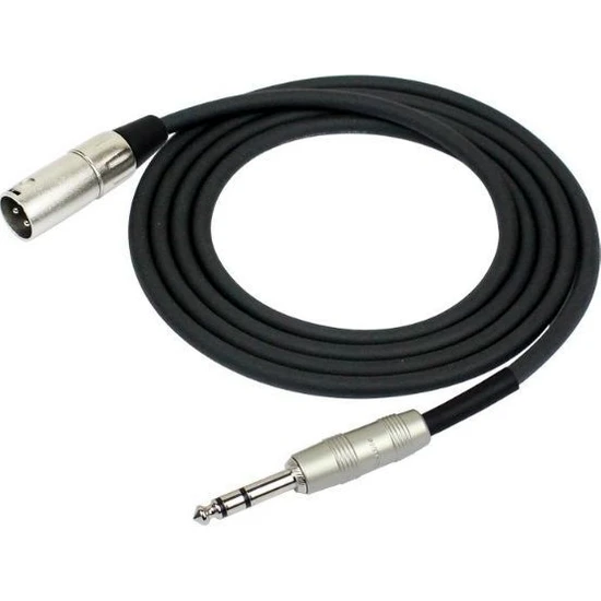 Kırlın MP-483PR-3M-BK 3 Metre Xlr-Trs Stereo Kablo