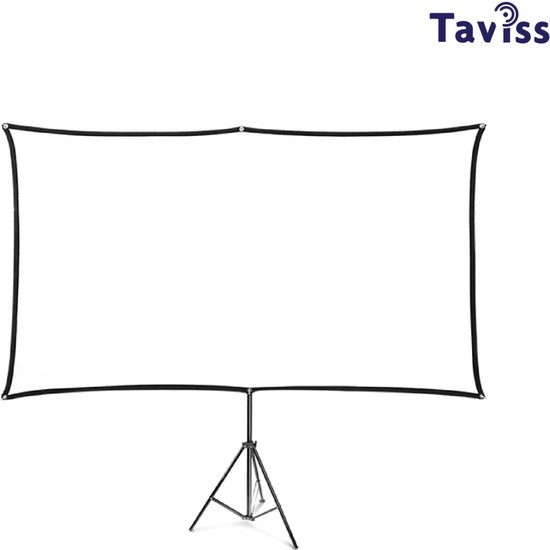 Taviss Tripod Ayaklı Taşınabilir ve Duvar Kullanımlı Projeksiyon Perdesi