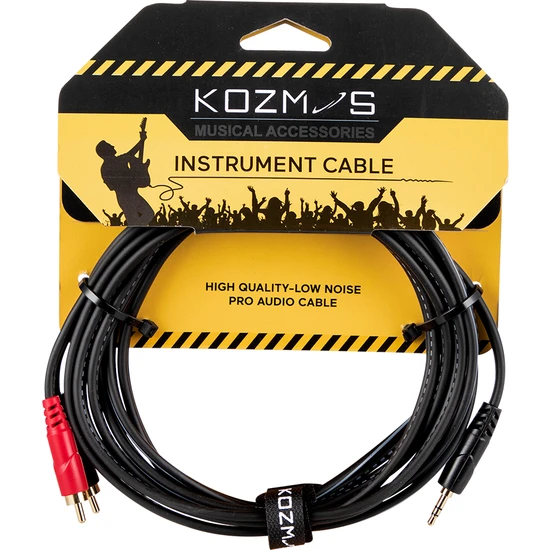 Kozmos KCL-227-3M Stereo 3,5mm - 2 x Rca / 3mt Kablo