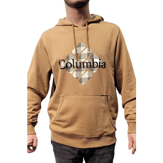 Columbia Csc M Basic Gem Buffalo Plaid Erkek Kapüşonlu Sweatshirt - CS0284