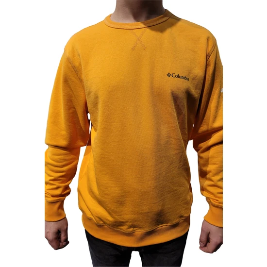 Csc M Basic Sleeve Print Crew Erkek Sweatshirt