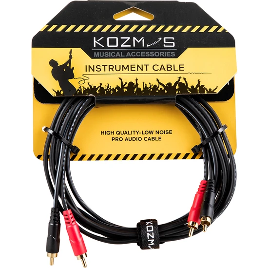 Kozmos KCL-244-3M 2 x Rca Male - 2 x Rca 3mt Kablo