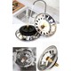 Biterse Çöpmak Paslanmaz Çelik Sifon Süzgeci 8 cm Lavabo Evye Süzgeci Lavabo Gider Süzgeci