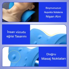 Reidan Oval Boyun Masajı Yastığı Boyun Düzleşmesi Omuz Servikal Traksiyon Cihazı Masaj Yastığı Ağrı Vücut