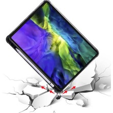 Ivoomi Samsung Galaxy Tab S6 Lite Sm P610 10.4" Kılıf Kalem Bölmeli Tri Folding Smart Standlı Pu Deri Arkası Yumuşak 360 Tam Koruma Ivoomi