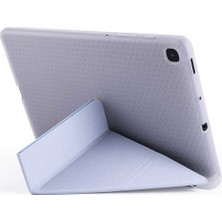 Ivoomi Samsung Galaxy Tab S6 Lite Sm P610 10.4" Kılıf Kalem Bölmeli Tri Folding Smart Standlı Pu Deri Arkası Yumuşak 360 Tam Koruma Rose Goldıvoomi