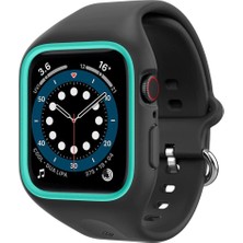 Spigen Caseology Apple Watch 41mm/40mm (Seri 9/8/7/6/SE/SE2/5/4) Kılıf Nano Pop Prune Charcoal - ACS02085