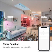 Romantik Balon Wifi Akıllı Ampul Rgb+W+C LED Mum Ampul 5 W E14 (Yurt Dışından)