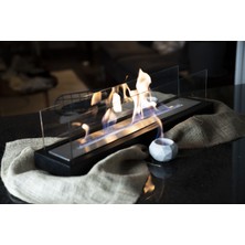 SS Concept Ssconcept Masa Üstü Bigflame Lüx Masa Üstü, Köşe Bioethanol Büyük Şömine