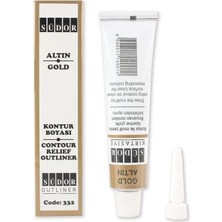 Südor 332 Kontür Boyası 25 ml Tüp Altın