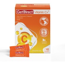 Vitamin C+ 1000 Mg C Vitamini, D Vitamini, Çinko 40 Saşe – Uzun Salınımlı C Vitamini, Susuz Kullanım