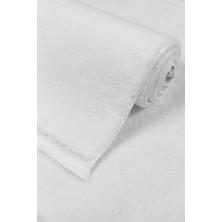 Valery Home Comfort Puffy Peluş Halı Beyaz Düz Saçaklı