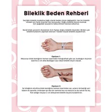 599288c01 17cm Moments Işıltılı Mavi Disk Klipsli Bileklik ( 16cm Uygun )