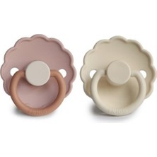 Frıgg Daisy Ikili Silikon Emzik - Biscuit/cream 0-6 Ay