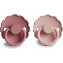 Frıgg Daisy Ikili Silikon Emzik - Blush/dusty Rose 6-18 Ay