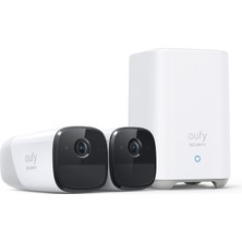 Anker Eufy Security Eufycam 2 Pro Kablosuz Akıllı Güvenlik ve 2K Kamera Sistemi 2 Kamera 1 Ana Ünite Kiti - T8851 (Anker Türkiye Garantili)