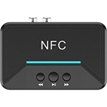 Flameer Nfc Bluetooth5.0 Ses Alıcısı 3.5mm Aux Adaptörü Hoparlör Evrensel (Yurt Dışından)