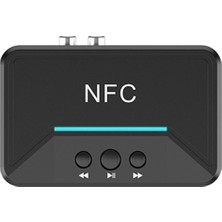 Flameer Nfc Bluetooth5.0 Ses Alıcısı 3.5mm Aux Adaptörü Hoparlör Evrensel (Yurt Dışından)