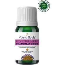 Young Souls Aromatherapy Peacefull Night Essential Oil Blend Huzurlu Gece Uçucu Yağ Karışımı 10 ml