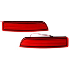 Gorgeous 2x Araba LED Arka Lambası Park Freni Arka Tampon Reflektör Lambası Toyota Avensis/alphard Mki/rav4 LED Park Lambaları Sis Durdurma Park Işıkları Kırmızı (Yurt Dışından)