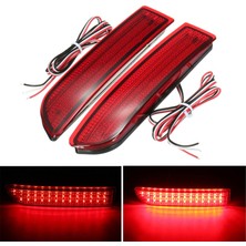 Gorgeous 2x Araba LED Arka Lambası Park Freni Arka Tampon Reflektör Lambası Toyota Avensis/alphard Mki/rav4 LED Park Lambaları Sis Durdurma Park Işıkları Kırmızı (Yurt Dışından)