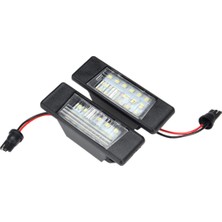 Gorgeous 2 Adet Araba 18 LED Plaka Işıkları Plastik Nissan Qashqai İçin X-Trail Juke Primera Parlak LED Numarası Plaka Işık (Yurt Dışından)