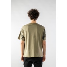 Don Q Shot Erkek Geometri Baskılı Oversize Kısa Kollu T-Shirt
