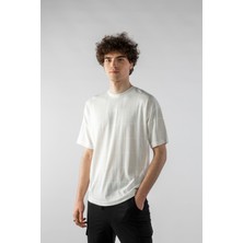 Don Q Shot Erkek Jakarlı Oversize Kısa Kollu T-Shirt