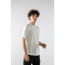 Don Q Shot Erkek Jakarlı Oversize Kısa Kollu T-Shirt