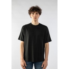 Don Q Shot Erkek Jakarlı Oversize Kısa Kollu T-Shirt