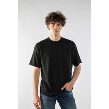 Don Q Shot Erkek Jakarlı Oversize Kısa Kollu T-Shirt