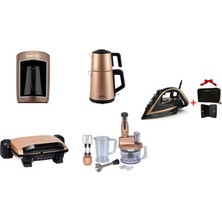 Tefal 5'li Çeyiz Seti Bronz Gold + Divares Cüzdan Hediyeli