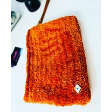 Pink Bag Handmade Peluş Clutch Çanta