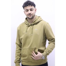 Lee L80YRY85 Erkek Yağ Yeşili Kapüşonlu Sweat