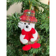 Queen Aksesuar Yeni Yıl Yılbaşı Lüks Ithal Koleksiyonluk Çam Ağacı Süsü Pofuduk 3boyutlu Kutup Ayısı