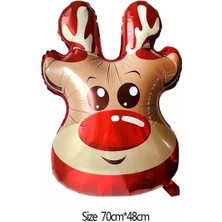 Queen Aksesuar Yeni Yıl Yılbaşı Dekorasyon Özel Lüks Dev Boy Noel Geyiği Geyik Folyo Balon