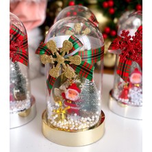 Queen Aksesuar Yılbaşı Christmas Lüks Noel Baba Kar Küresi Çam Ağaç Geyik Dekorasyon Hediyelik Gold Altın