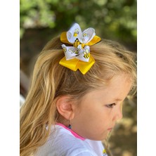 Queen Aksesuar Sarı Sevimli Arılı Ikili Pensli Toka Seti