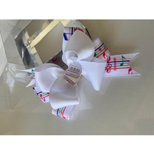 Queen Aksesuar Nota Müzik Melodi Desen Akordiyon Süslü Renkli Klipsli Toka Anne Kız Çocuk Tokası