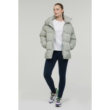 Kinetix W-SN2060 Serena Coat 2pr Pastel Mınt Kadın Uzun Kaban