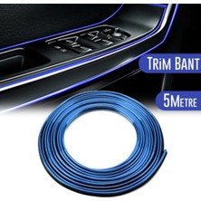 STS Oto Aksesuar Araç Içi Dekoratif Torpido ve Kapı Döşeme Fitili Neon Ip 5 Metre Mavi